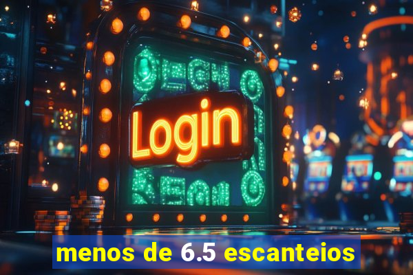 menos de 6.5 escanteios